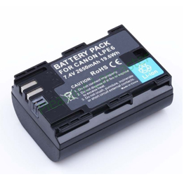 LPE6 2650mAh Camera Batteries For Canon 5D Mark II III 7D 60D EOS 6D, for canon accessories