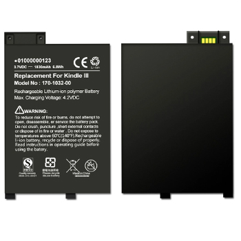 Tablet PC Replacement Battery 3.7V 1900mAh E- book Reader li-polymer Battery for Amazon Kindle 3 Kindle 3G Kindle Graphite 