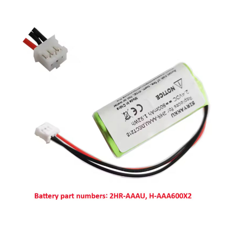 DECT 2151 H-AAA600X2 Battery 2.4V Ni-MH Replacement For PHILIPS DECT 2151 Dect 215 Duo DECT 216 DECT 2153 Kala 300 2HR-AAAU