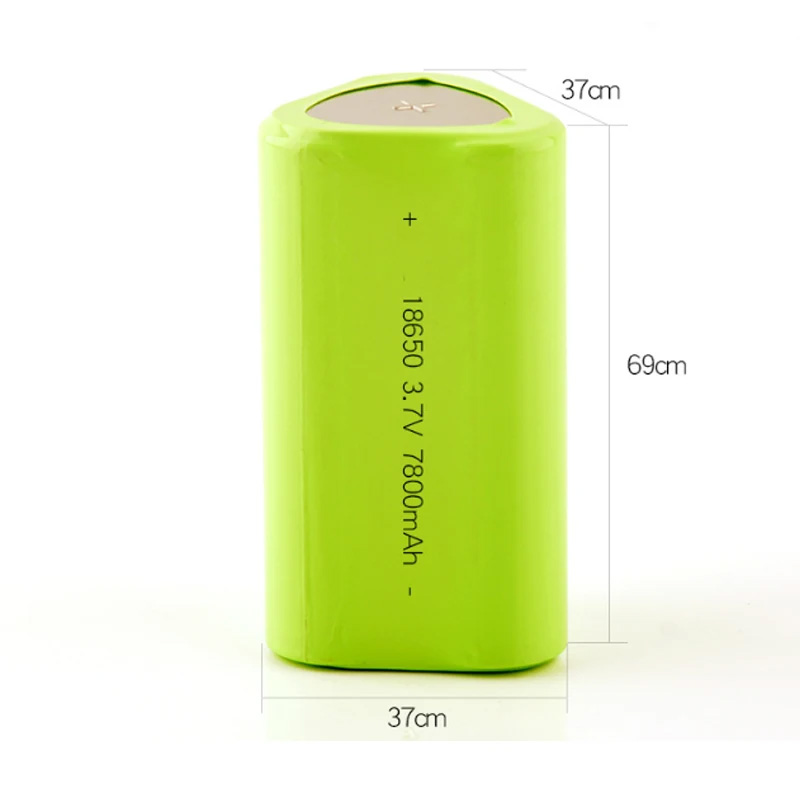 3.7V 18650-3P 7800mAh Li-ion Rechargeable Battery For Torchlight Without Battery Protection Circuit Board