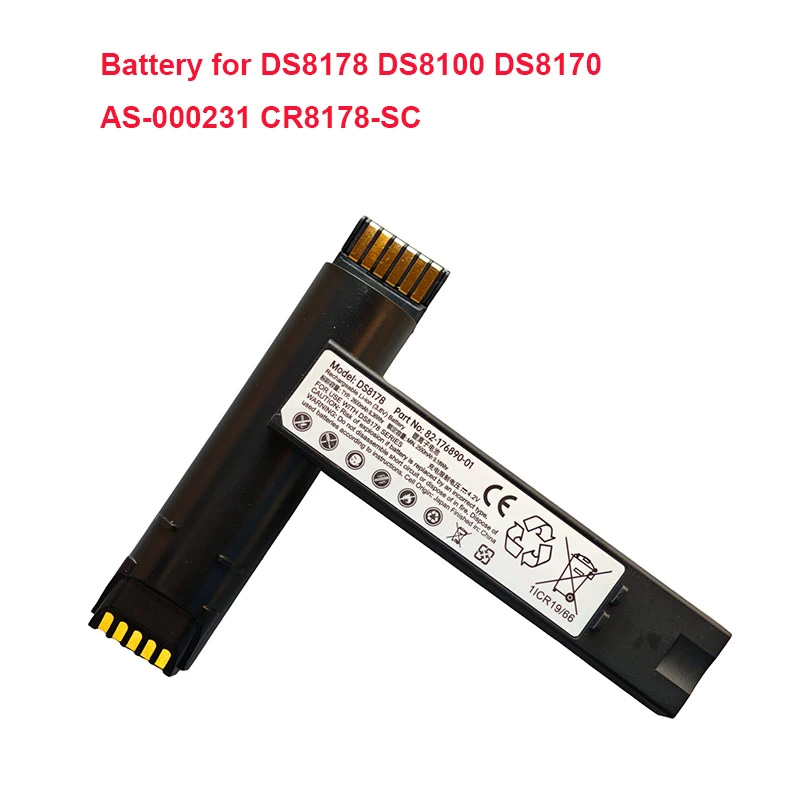 DS8178 2600mAh Battery Compatible with Zebra DS8100 DS8178 DS8170 Series Barcode scanners BTRY-DS81EAB0E-00 BTRY-ZDS81EAZB0E-00