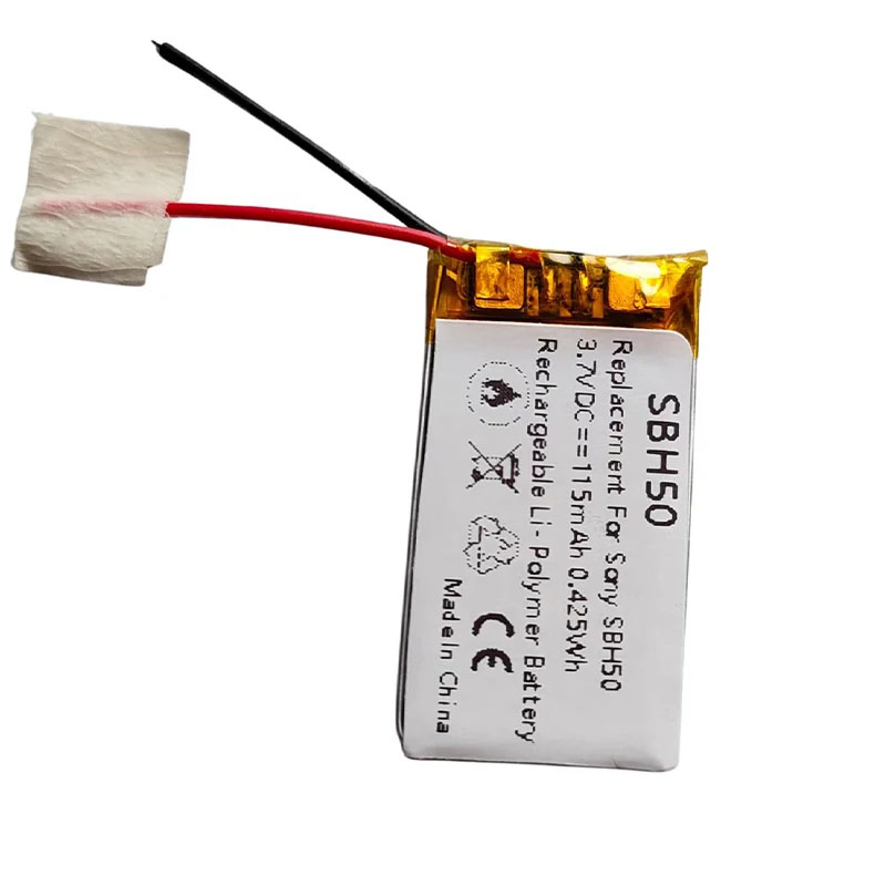 115mAh Replacement Polymer Li-ion Battery for Sony SBH50 Bluetooth Headset SBH52 AB291634PG