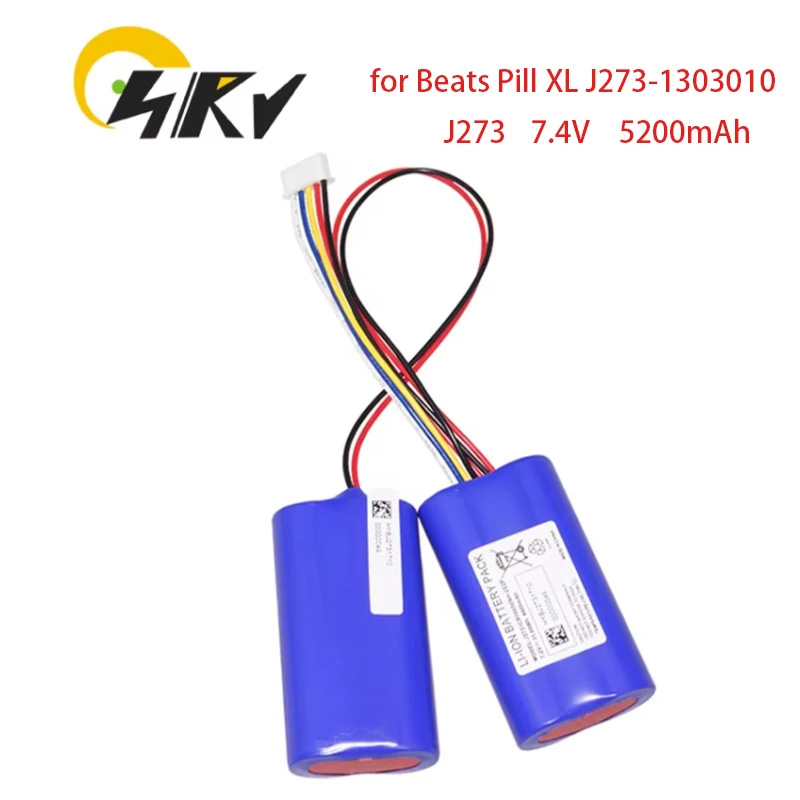 J273 7.2V 5200mAh Li-ion Battery Pack Replaces For Beats J273/ICR18650NH J273-1303010 J273 Pill XL Wireless Speaker Battery