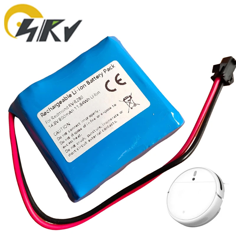 RV-R280 RV-R290 Lithium Rechargeable Battery Pack For Redmond Vacuum Cleaner 14.4V 800mAh R280 Batteries