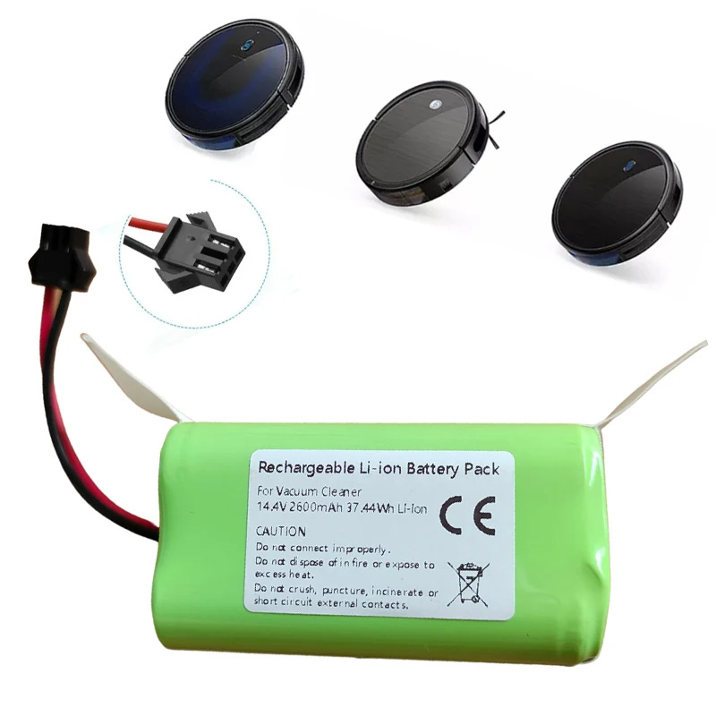  2600mAh Li-ion Replacement Battery for Eufy RoboVac 11 11S 30 15C 15T 12 35C Goovi F007C D380 Amarey A800 Coredy R300 R500+