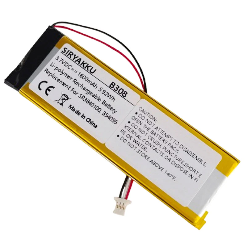 SR3840100 Battery For Becker Active 6 LMU Plus Active.6 CE GPS For Becker BE B40 BE B50 Navigation Sat Nav Li-polymer 1600mAh