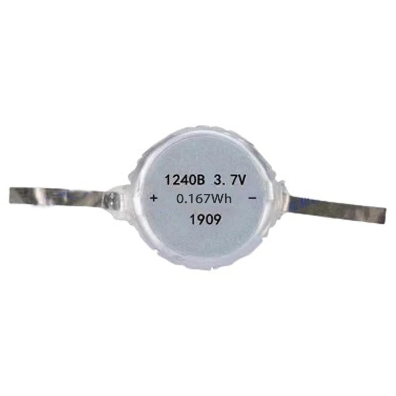  3.7V 1240 Li-polymer Rechargeable LIR1240 Battery For Wireless Headset 45mAh Lipo Battery 12*4.0mm