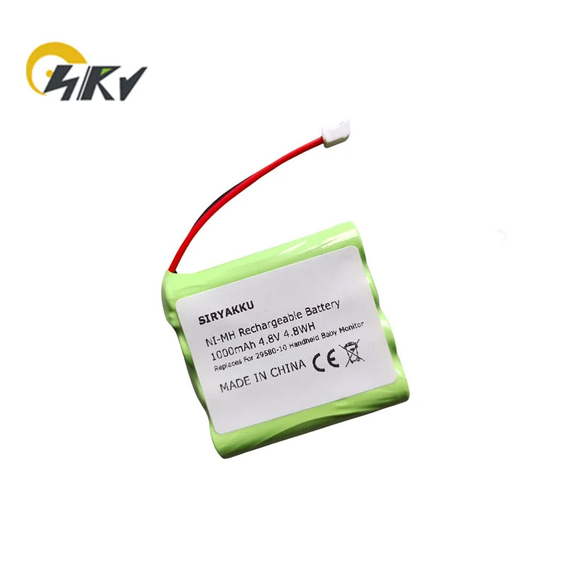  29580-10 Battery Repalcement 4.8V 1000mAh For Summer Infant 29270-10 29710 29590 29610 29620 29940 36014 36034 Baby Monitor
