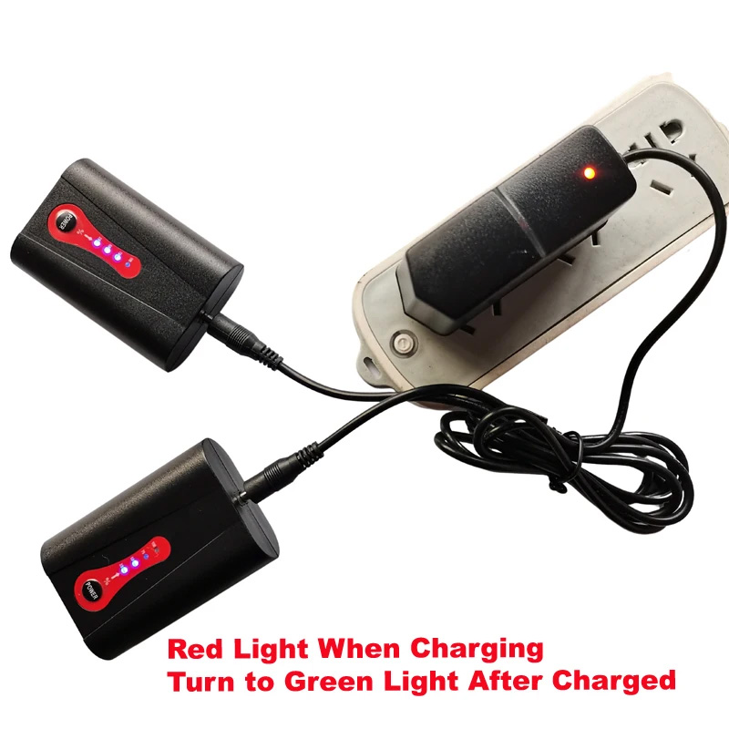 3400mAh 7.4V 8.4V Heated Clothes Smart Lithium Battery For Heated Glove with EU US Charger 3.5*1.35 Plug