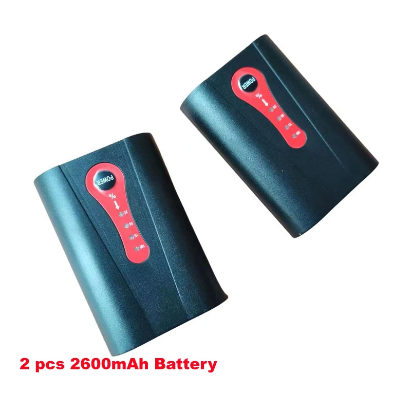  7.4V 2200mAh 2600mAh Lithium Heated Battery and 8.4V 1.5A Double Charger for Heated Glove Warm Clothes Shoe Pad
